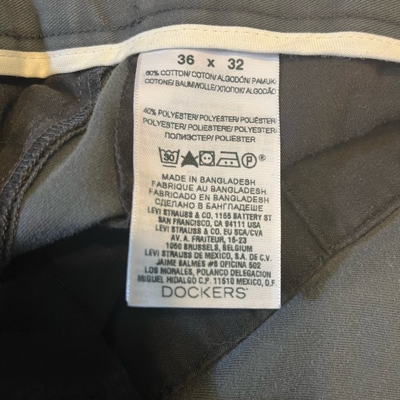 Men’s Grey Slacks with Zippered Thigh Pocket - Picture 12 of 15